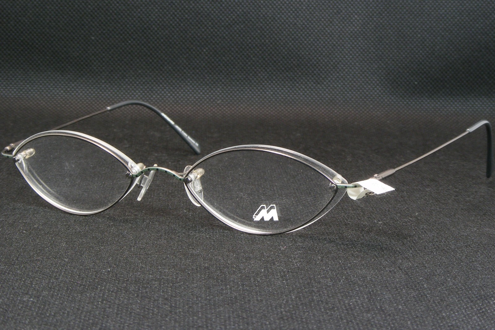 Vintage MEITZNER LAVERA 5179 Silver /Seafoam UNIQUE RARE EYEGLASSES 51-1... - $67.45