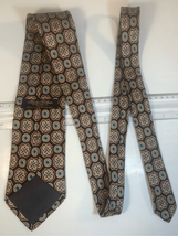 Geometric Brooks Brothers Silk Neck Tie-Black/Red Pointed 3”W Men’s Euc - £7.06 GBP