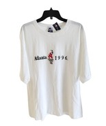 Atlanta 1996 Olympics Vintage T-Shirt Men&#39;s XL Champion USA White New - $98.99