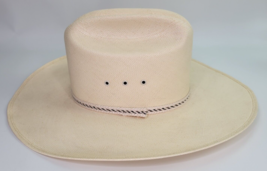 Resistol Mens Western George Strait Vinylcote Straw Cowboy Hat 6 7/8 - £62.06 GBP