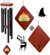 Beautiful Sympathy Gift Memorial Wind Chimes Black 32&quot; NEW - £21.65 GBP