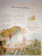 Vintage Muguet des bois by Coty Print Magazine Advertisement 1971  - $6.83 CAD