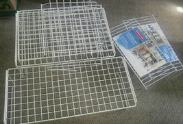 Lot of Metal White Wire Storage Racks Shelf Organizers Rubbermaid - $16.99