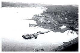 Aerial View of Docks in Samar Philippines 1945 RPPC Postcard Repro - £7.36 GBP