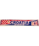 Croatia fan scarf 2002 Korea Japan World cup soccer football championshi... - $599.74 MXN
