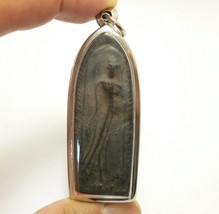 LP Boon Phra Leela Buddha walk over all obstacle powerful miracle amulet pendant - £225.41 GBP