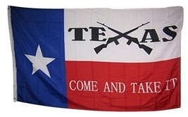 3x5 State of Texas Come and Take It Crossed Rifles Rough Tex Knitted flag 3&#39;x5&#39;  - £3.84 GBP