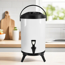 SOGA 2X 8L Stainless Steel Insulated Milk Tea Barrel Hot and Cold Bevera... - $116.90