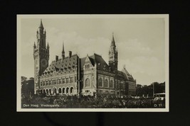 Vintage Postcard Real Photo RPPC Peace Palace Hague Netherlands Court of Justice - £10.76 GBP