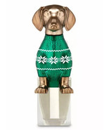 Bath &amp; Body Works Bronze Dachshund Dog Snow Christmas SWEATER Wallflower... - $17.77