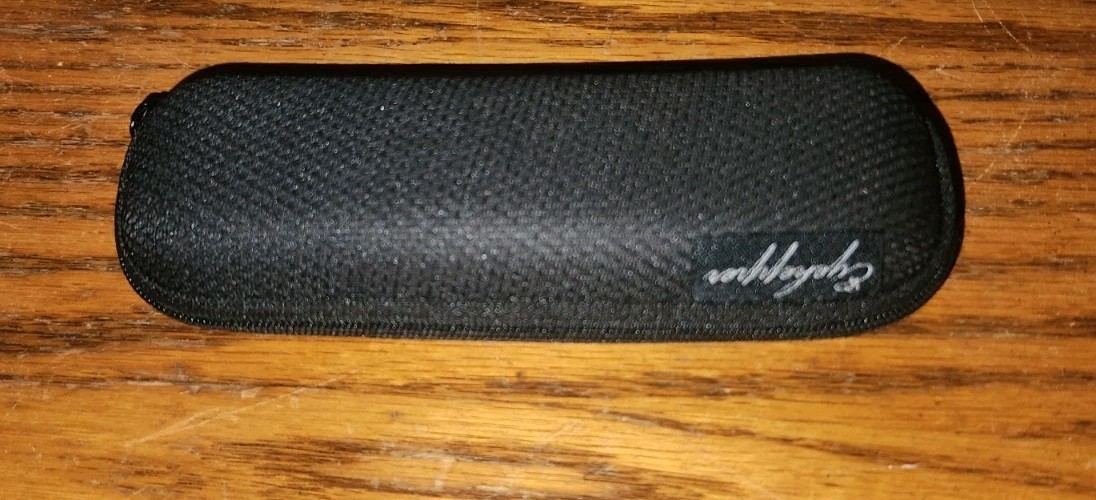 Small Black Eye Glass Eyekeeper Clamshell Reading Glasses Case Zipper - $6.99