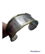 Vintage Sterling 925 Two-Tone Color Cuff Bracelet Mexico LATCN 25.99 - $2,473.50 MXN