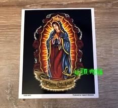 PRAY FOR US VIRGIN OF GUADALUPE STICKER DECAL lowrider chicano cholo art - $4.99