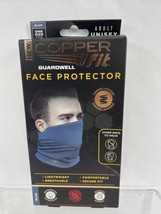 BLUE Copper Fit Guardwell Face Protector Neck Gator Adult Unisex One Sz Sports - £5.41 GBP