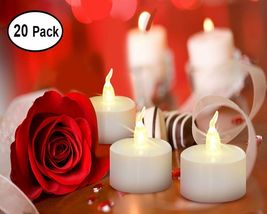 20Pcs  Flameless LED Candle Flickering Tea Light BatteryXmas Wedding Home Decor - £19.66 GBP