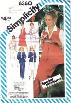 Misses&#39; Jacket, Vest, Pants &amp; Skirt Vtg 1983 Simplicity Pattern 6360 Sz ... - $15.00