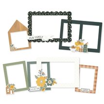 Simple Stories Hearth &amp; Home Frames CHIPBOARD, White - $7.99