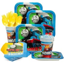 Thomas All Aboard Complete Party Package for 8 Guests Birthday Supplies New - £17.48 GBP