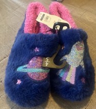 Wonder Nation Youth Girls Size 4-5 Rocket Planets Space Slippers NWT - £10.98 GBP