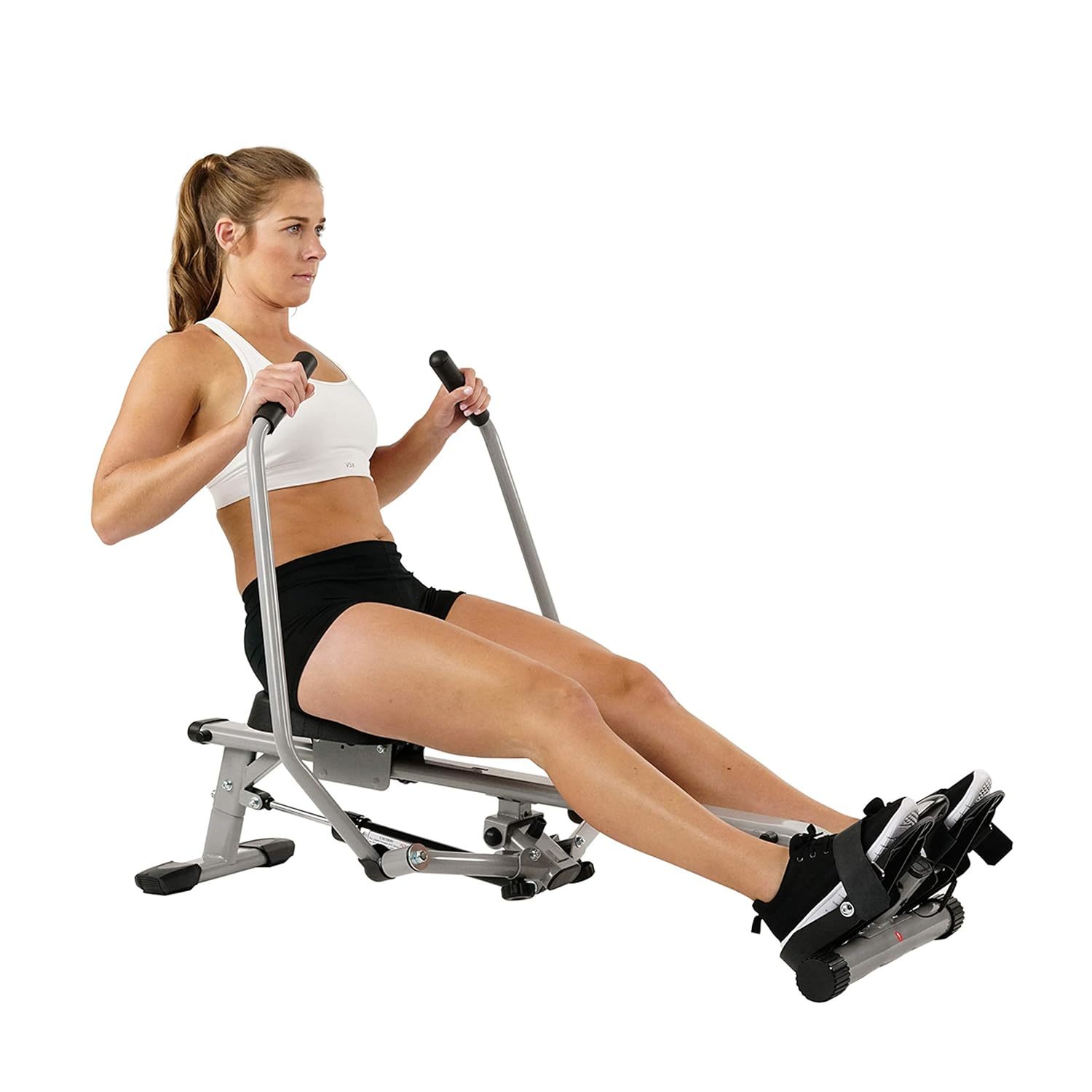 Sunny Health & Fitness SF-RW5639 Full Motion Rowing Machine Rower w/ 350 lb Weig - £174.58 GBP