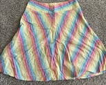 Halogen Geometric Stripe Fit &amp; Flare Full High Waisted Skirt size 0 Skat... - $12.19