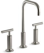 *Kohler 14408-4-BN Purist Widespread Bathroom Sink Faucet - Brushed Nickel - £387.09 GBP