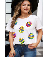 Plus Size Easter Round Neck Short Sleeve T-Shirt - $39.91 CAD
