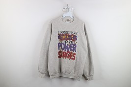 Vintage 90s Womens Large Distressed Funny Hot Flashes Power Surge Sweats... - $34.60