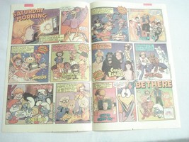 1984 NBC Saturday Morning Cartoons Ad Snorks, Smurfs, Spider-Man, Mister T - £6.38 GBP
