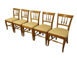 Set of 5 DREXEL HERITAGE Country French Provincial Dining Side Chairs 904 - £825.70 GBP