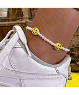 Yellow Smiley Anklet - $8.99