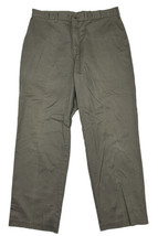 Roundtree &amp; Yorke Men Size 36x32 (Measure 34x31) Green Chino Khaki Pants - $12.15