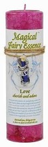 Love Pillar Candle with Fairy Dust Necklace 6 1/2" tall - €58,76 EUR