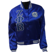 Zeta Phi Beta Sorority Blue Letterman Jacket Finer Women Hood Zeta Jacket - £63.93 GBP