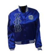 ZETA PHI BETA SORORITY BLUE LETTERMAN JACKET FINER WOMEN HOOD ZETA JACKET - $1,522.91 MXN