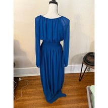 Adrianna Papell Long Sleeve Blue Dress Size M - $737.82 MXN