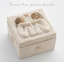 Friendship Keepsake Box Figure Sculpture Hand Painting Willow Tree Susan Lordi - £58.73 GBP