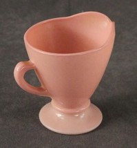 Vintage Kitchen Glass Hazel Atlas Milk Glass Platonite Pink Pastel Creamer - £8.86 GBP