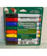 Ticonderoga White System Dry Erase Marker Chisel Tip Assorted Colors 8/S... - $20.15 CAD