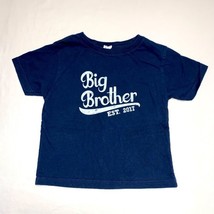 Big Brother Navy Blue Short Sleeve Tee Shirt Boy’s 3 Top TShirt Summer - £5.44 GBP