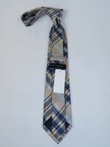 Men's Tommy Hilfiger Tie Classic Woven Silky Feel #Tommy-3 Tan Blue image 3