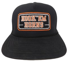 Texas Longhorns Hook&#39;em Horns Hat Trucker hooey Snapback Men&#39;s Black Orange - $350.51 MXN