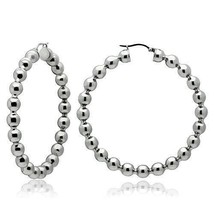 TK421 - High polished (no plating) Stainless Steel Earrings with No Stone - $31.49