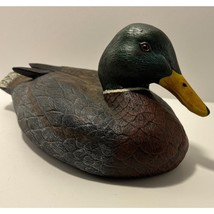 Vintage Decorative Mallard Duck Decoy with Glass Eyes Excellent Condition - £18.80 GBP