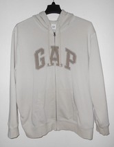 GAP Women&#39;s XXL Beige Full Zip Hoodie - $31.25