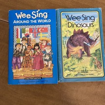 Wee Sing Book lot of 2 Dinosaurs &amp; Around The World - £4.40 GBP