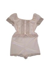 Vibtage 1960-70s Nylon PJ Short romper Teddy One Piece PJ size P 30-31 - $34.65