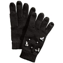 $35 INC International Concepts Gemstone-Embellished Tech Gloves Black One Size - £5.35 GBP