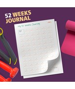 52 weeks journal, Weight Loss Tracker, Habit Tracker, Fitness tracker, F... - $37.43 MXN