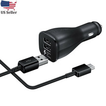 OEM Adaptive Fast Charging Dual-Port Car Charger Samsung Galaxy Note 20 S10 S21 - £14.38 GBP